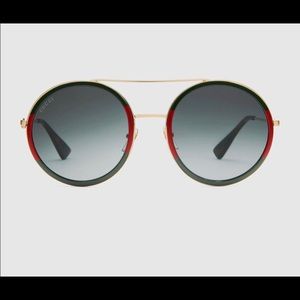 Round-frame metal sunglasses-Gucci